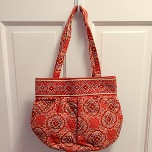 Vera Bradley Red Patterned Tote Bag